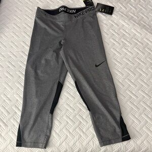 Nike Black and Gray Leggings